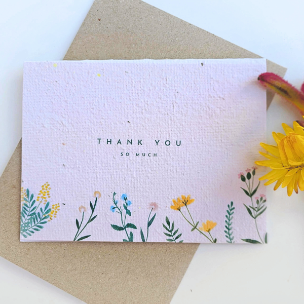 Plantable Thank you Card