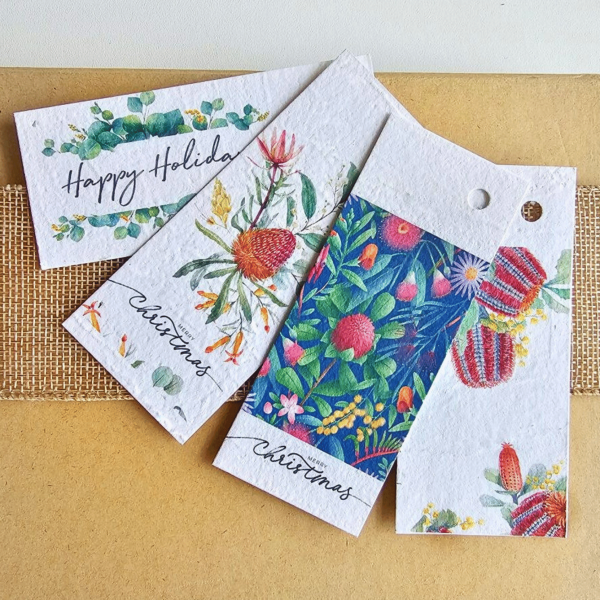 Plantable Christmas Native Flora Gift Tags